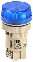 Лампа ENR-22 сигнальная d=22мм синий неон/240В цилиндр | код BLS40-ENR-K07 | IEK
